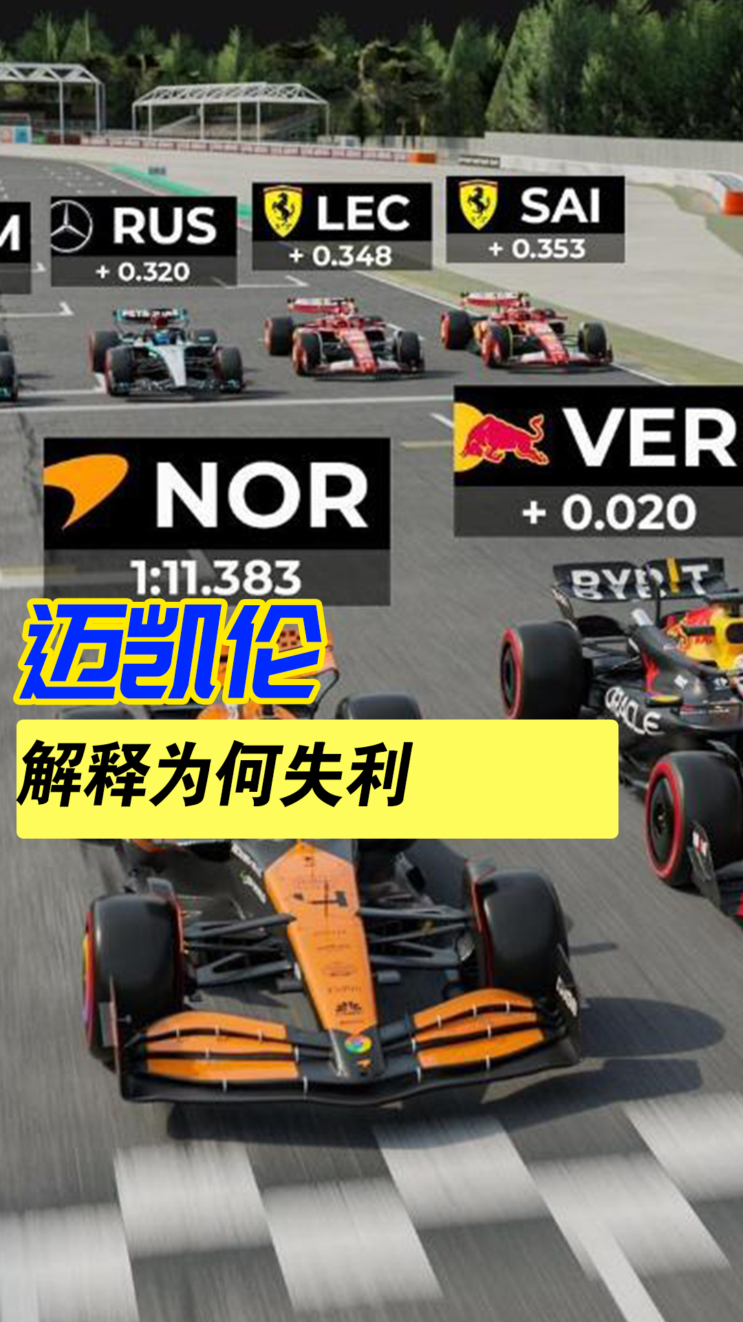 关于迈凯伦轻取梅赛德斯，拉塞尔统治全场的信息